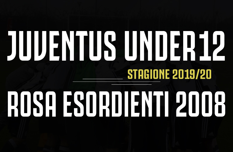 Rosa Esordienti 2008 Juventus
