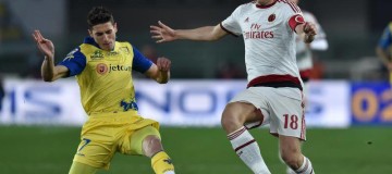 Mattiello in azione contro il Milan