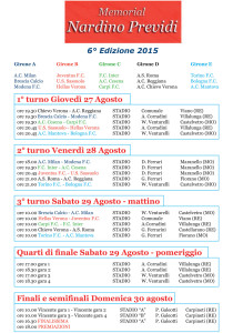Calendario Memorial Previdi 2015