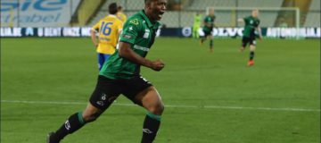 Alhassane Soumah in gol col Cercle Brugge