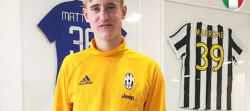 Nicolas Penner in prova alla Juventus