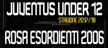 Rosa Esordienti 2006 Under12 Juventus 2017/18